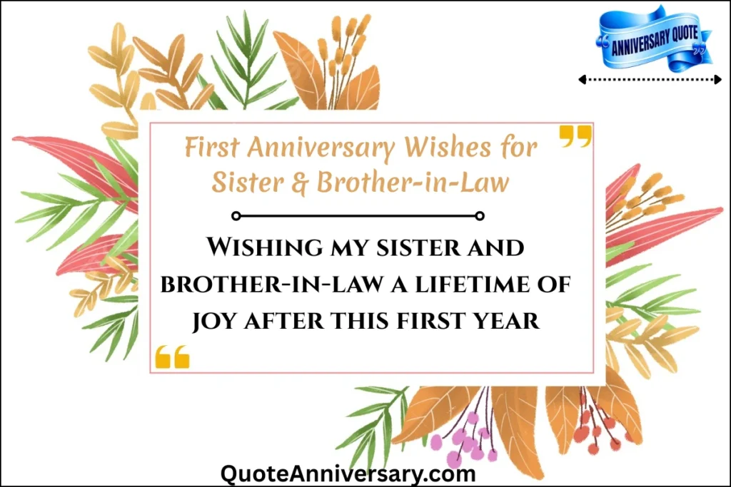 first-anniversary-wishes-for-sister-brother-in-law